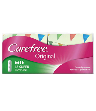 CAREFREE® Original Super Tampons